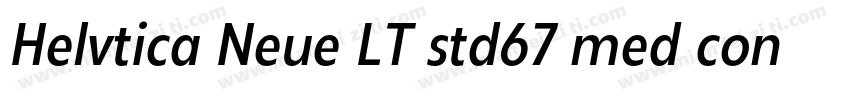 Helvtica Neue LT std67 med cond字体转换